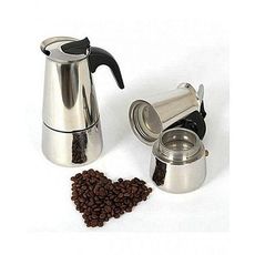 CAFETIERE ITALIENNE EN ACIER INOXYDABLE - 2 TASSES au meilleur prix au Maroc