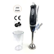 MIXEUR PLONGEANT ROBOT INOX 200 W 2 VITESSES - NOIR au meilleur prix au Maroc