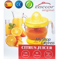 LACCOR PRESSE AGRUMES ELECTRIQUE ULTRA COMPACT 80W - 1L JUS ORANGE CITRON au meilleur prix au Maroc