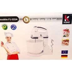 BATTEUR ÉLECTRIQUE AVEC BOL PLASTIQUE - 2 FONCTIONS - 7 VITESSES +TURBO au meilleur prix au Maroc