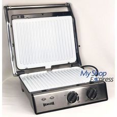 VENEZIA GRAND PANINI GRILLADE PROFESSIONNEL REVETEMENT CERAMIC SANS HUILE SANS BEURE GRIS au meilleur prix au Maroc