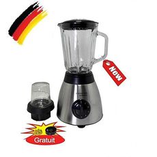 PACK BOMANN BLENDER BOL EN VERRE + MOULIN EPICES 700W - 1.5L+ PRESSE AGRUMES  ELECTRIQUE 40W + 2 PIECES DE RECHANGES GRATUIT au meilleur prix au Maroc