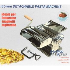 Machine à pâtes manuelle detachable acier chromé - 180mm au meilleur prix au Maroc