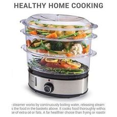 CUISEUR VAPEUR ELECTRIQUE 3 ETAGES - 800W LOOK-IN au meilleur prix au Maroc