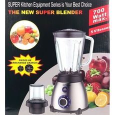 MIXEUR BLENDER BOL EN VERRE AVEC BOUTTON ICE CRUSH + MOULIN EPICES + 2 PIECES DE RECHANGES au meilleur prix au Maroc