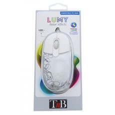 TNB LUMY - Souris optique filaire 1000 dpi luminothérapie - blanc au meilleur prix au Maroc
