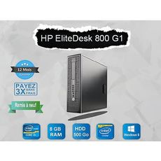 UNITÉ  CENTRAL ELITEDESK 800 G1-INTEL CORE I5 (4TH GEN ) - 8 GO -128GO SSD (REMIS À NEUF) au meilleur prix au Maroc
