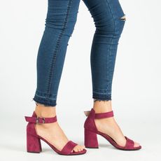 Sandales à talons-violet au meilleur prix au Maroc