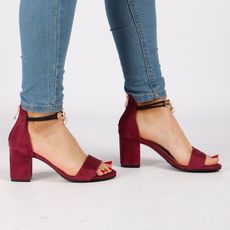 Sandales à talons-GRENAT au meilleur prix au Maroc