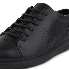 MEZZO Baskets Mezzo en cuir véritable Noir au meilleur prix au Maroc