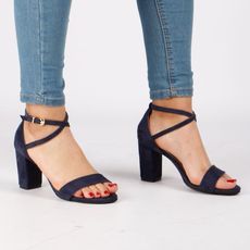 Sandales à talons-BLEU au meilleur prix au Maroc