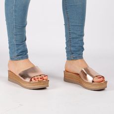 Sandales Plates-ROSE DORE au meilleur prix au Maroc