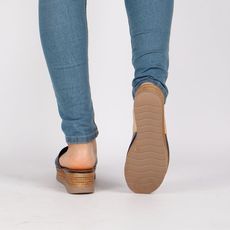 Sandales Plates-BLEU au meilleur prix au Maroc