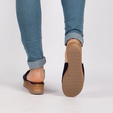 Sandales Compensées-BLEU au meilleur prix au Maroc