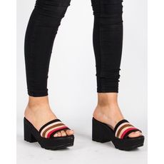 Sandales Plates-NOIR au meilleur prix au Maroc