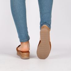 Sandales Compensée-TABAC au meilleur prix au Maroc