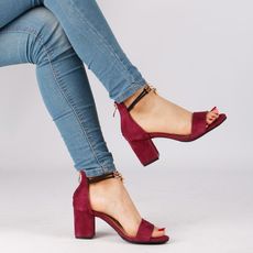 Sandales à talons-GRENAT au meilleur prix au Maroc