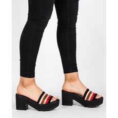 Sandales Plates-NOIR au meilleur prix au Maroc