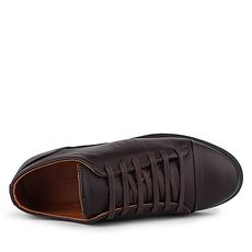 MEZZO Baskets Mezzo en cuir véritable Marron au meilleur prix au Maroc