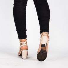 Sandales à talons BEIGE au meilleur prix au Maroc
