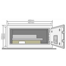 YALE COFFRE FORT YLB 200 EB1 B au meilleur prix au Maroc