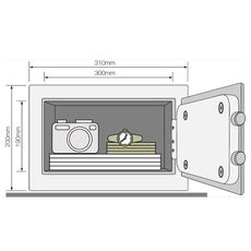 YALE  COFFRE FORT YLE 200 DB1 au meilleur prix au Maroc