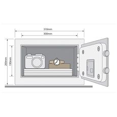 YALE COFFRE FORT YSV 200 DB1 au meilleur prix au Maroc