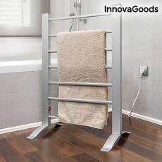 Porte-Serviettes Électrique InnovaGoods 90W Gris (6 Barres) au meilleur prix au Maroc