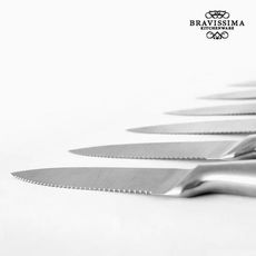 Couteaux Professionnels à Viande Bravissima Kitchen (6 pièces) au meilleur prix au Maroc