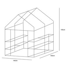 Serre avec Etagères Big House Oh My Home au meilleur prix au Maroc