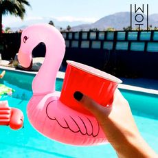 Support Gonflable pour Canettes de Boisson Flamant Rose Wagon Trend au meilleur prix au Maroc