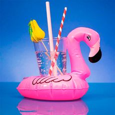 Support Gonflable pour Canettes de Boisson Flamant Rose Wagon Trend au meilleur prix au Maroc