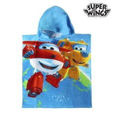Serviette Poncho Bleue à Capuche de Super Wings au meilleur prix au Maroc