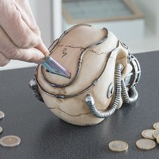 Tirelire Crâne avec Masque à Gaz Gadget and Gifts au meilleur prix au Maroc