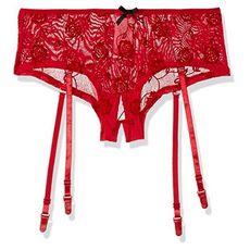Shorty rose rouges ouverture entrejambe L Baci Lingerie BW3122-REDL au meilleur prix au Maroc
