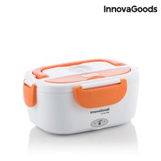 Gamelle Électrique pour Voitures InnovaGoods 40W 12 V Blanche Orange au meilleur prix au Maroc