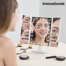 Miroir Grossissant LED 4 en 1 InnovaGoods au meilleur prix au Maroc
