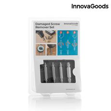 Forets pour Extraire Vis Endommagées InnovaGoods (Pack de 4) au meilleur prix au Maroc
