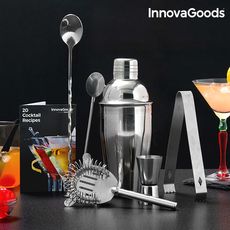 Ensemble à Cocktail avec Livre de Recettes InnovaGoods (6 Pièces) au meilleur prix au Maroc