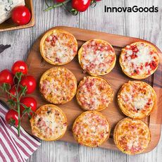 Four pour Mini Pizzas avec Livre de Recettes Presto ! InnovaGoods 700W Rouge Noir au meilleur prix au Maroc
