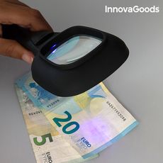 Loupe avec Lumière LED et Ultraviolette 3X InnovaGoods au meilleur prix au Maroc