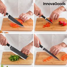 Ensemble de Couteaux Namiutsu Black Shark Swiss·Q InnovaGoods (4 Pièces) au meilleur prix au Maroc