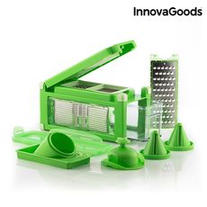 Coupe et Râpe Légumes 8 en 1 avec Livre de Recettes InnovaGoods au meilleur prix au Maroc