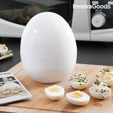 Cuiseur à Oeufs pour Micro-ondes avec Livre de Recettes Boilegg InnovaGoods au meilleur prix au Maroc