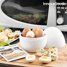 Cuiseur à Oeufs pour Micro-ondes avec Livre de Recettes Boilegg InnovaGoods au meilleur prix au Maroc