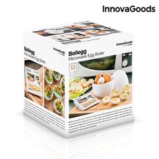 Cuiseur à Oeufs pour Micro-ondes avec Livre de Recettes Boilegg InnovaGoods au meilleur prix au Maroc