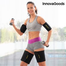 Bandes Sportives avec effet sauna pour les Bras et les Jambes InnovaGoods (Pack de 4) au meilleur prix au Maroc