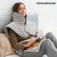 Coussin Électrique pour le Cou, les Épaules et le Dos InnovaGoods 60 x 90 cm 100W Gris au meilleur prix au Maroc