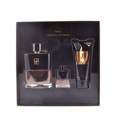 Set de Parfum Homme Ch Men Privé Mini Carolina Herrera (3 pcs) au meilleur prix au Maroc