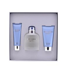 Set de Parfum Homme Light Blue Dolce & Gabbana (3 pcs) au meilleur prix au Maroc